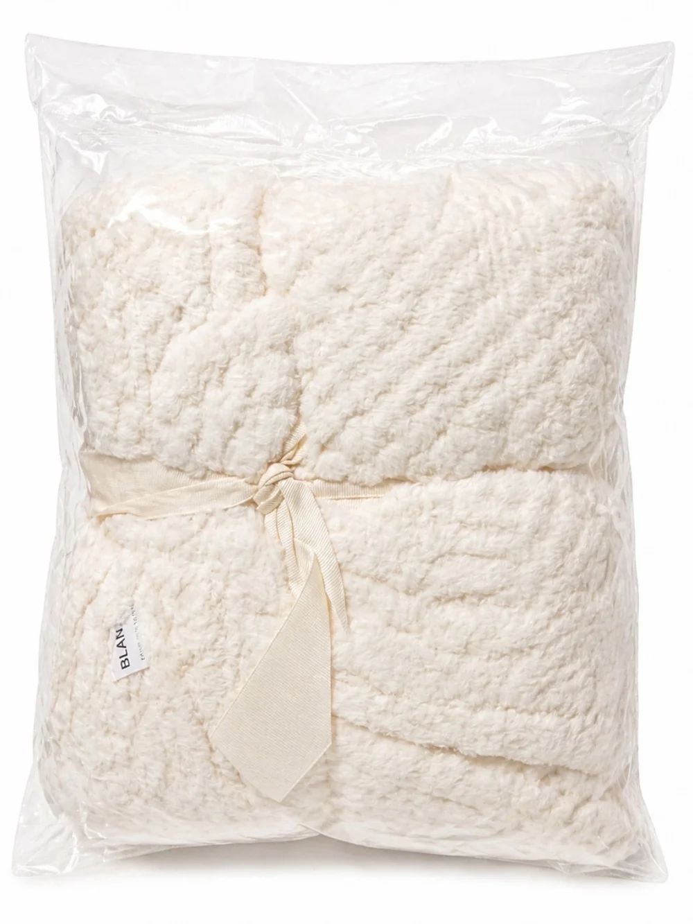 Plush Throw Blanket - Cream Sherpa Comfort 